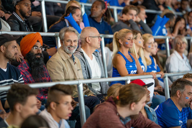 Large crowd in a football stadium