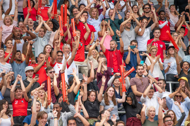 Spectators at sport venue