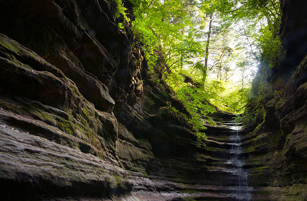 starved rock state park - foto stock