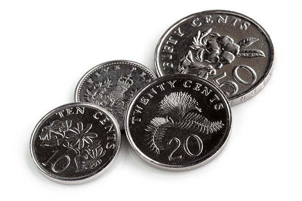 istock Singapore Coins Isolated on White 177521249