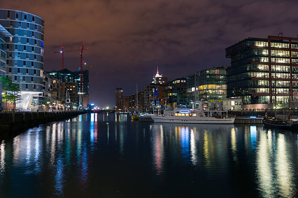 istock HafenCity buildings at night 177521436
