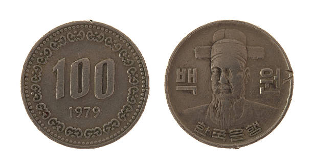 istock South Korean Coin Isolated on White 177521580