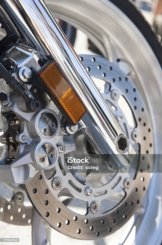 Motocicletta freno - Foto stock royalty-free di Acciaio