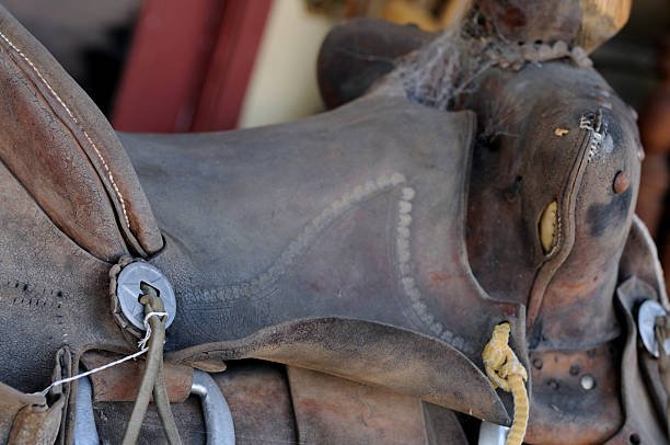 istock classic old saddle fromt he wild west of america 177522888