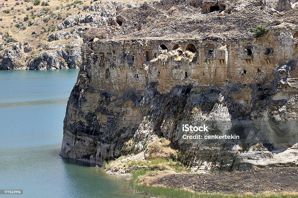 Firat River "Abandoned Castle (Rum Kale) in Firat River (Euphrates River), Halfeti, Gaziantep, Turkey." Anatolia Stock Photo