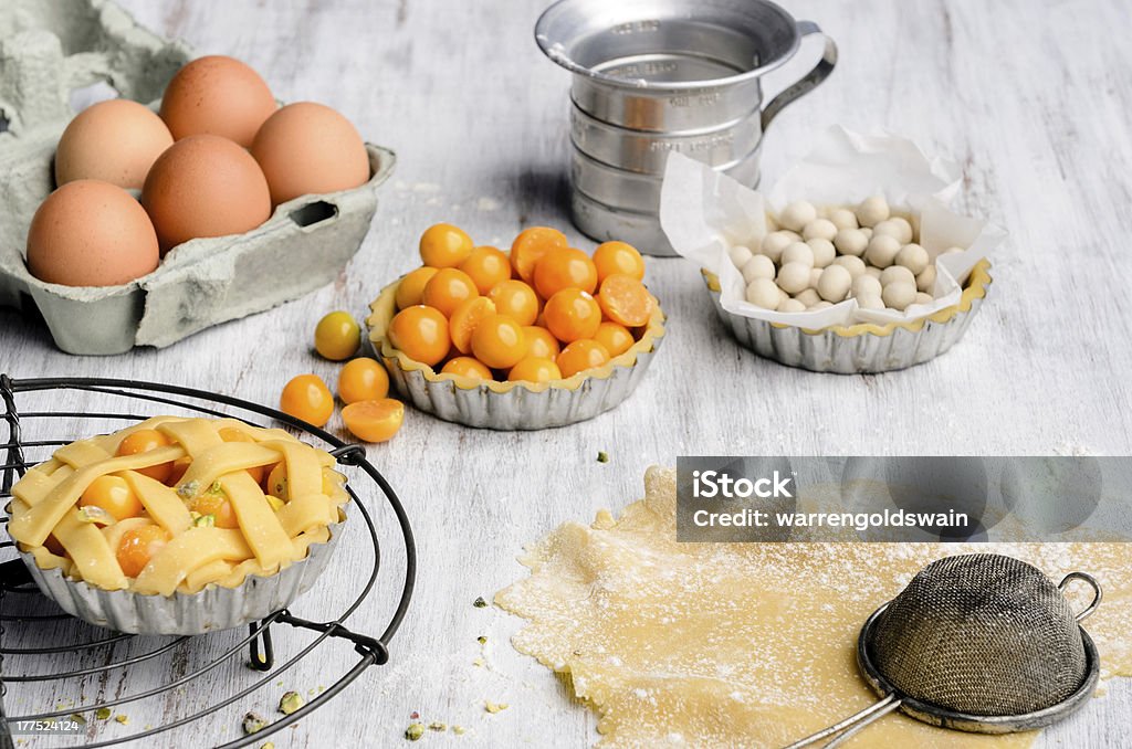 Proceso de hacer tartas - Foto de stock de Alimento libre de derechos