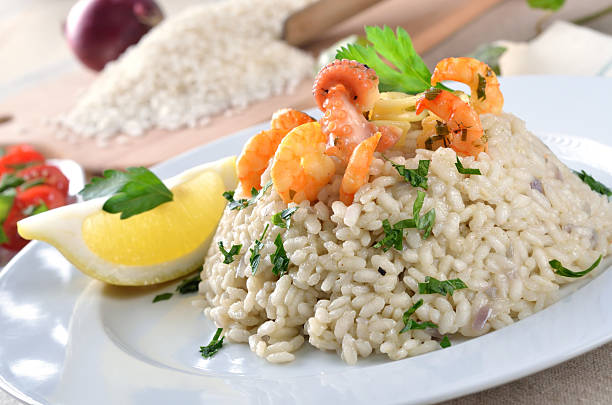 istock Risotto with seafood 177524402