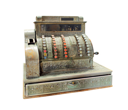 Cast-iron bookbinding screw press (19th century)