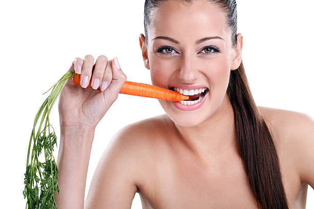 istock Funny girl with carrot 177525253