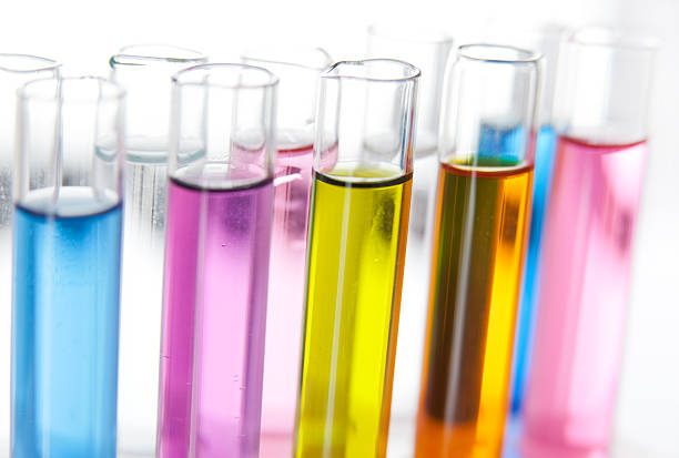 istock Set of test tubes in a rack, closeup 177525274
