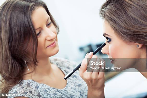 Applying Kohl Stock Photo - Download Image Now - Adult, Adults Only, Applying