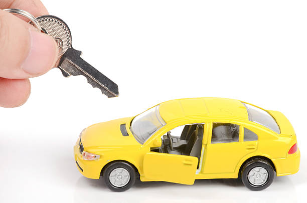 istock Toy car and key 177525945