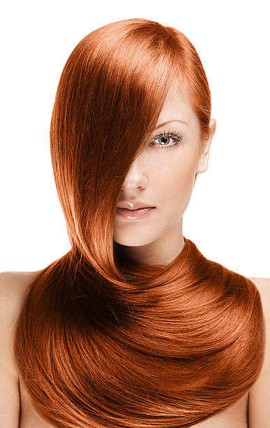 istock beautiful woman , with long red hair 177526113