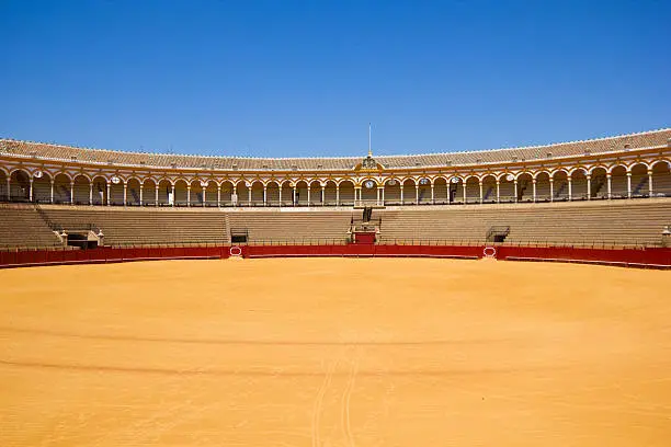 "bullfight arena, bullring, Seville, Spain"