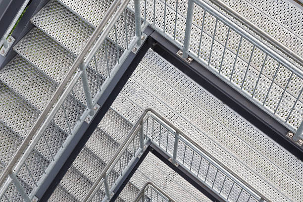 istock Steel staircase with multiple levels 177526396
