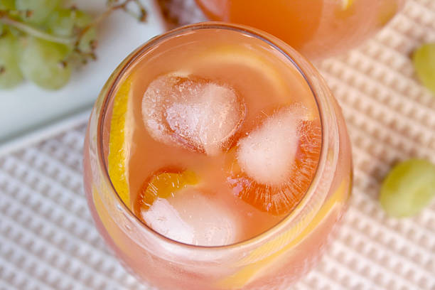 Guava juice with ice stock photo