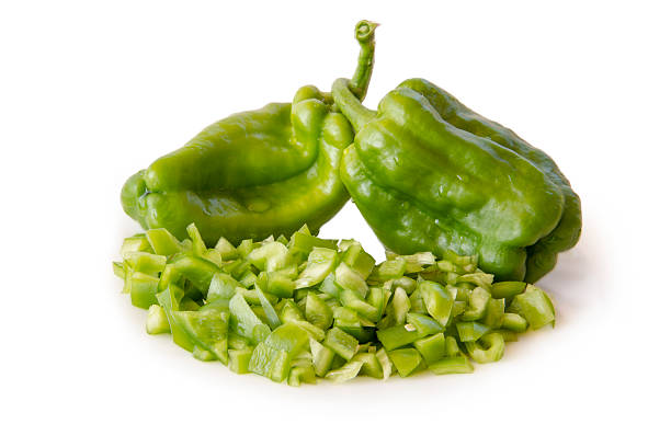 Green pepper stock photo