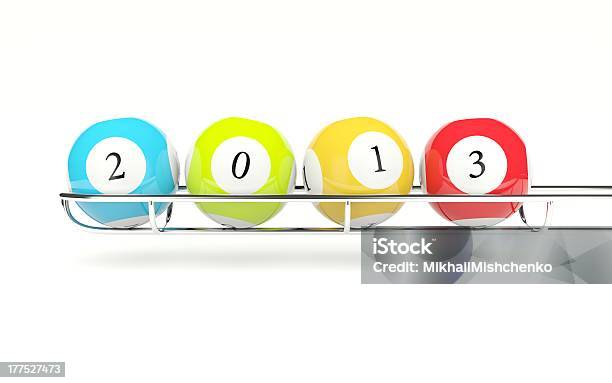 Foto de Bola De Loteria Com 2013 Ano Novo Sing e mais fotos de stock de 2013 - 2013, Amarelo, Ano novo
