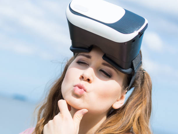 istock Woman wearing VR outside 1775278337