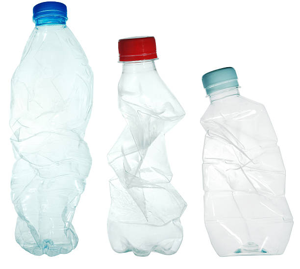 Plastic bottles stock photo