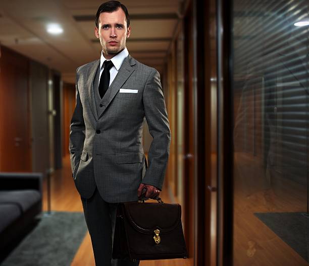 istock Businessman in a hallway 177528104