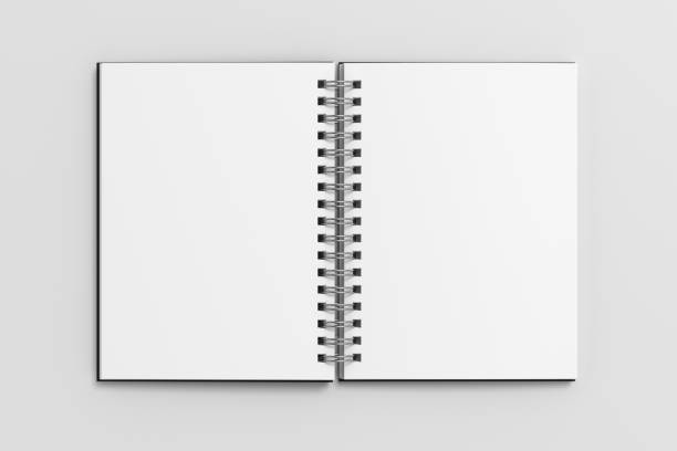 istock Notebook mockup. Blank notebook with black cover. Spiral notepad on white background 1775283165