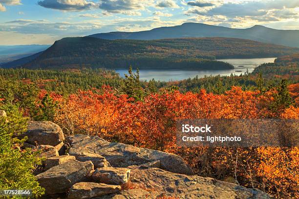 Autumn Day At Sunset Rock Stock Photo - Download Image Now - Catskill Mountains, New York State, Hudson Valley