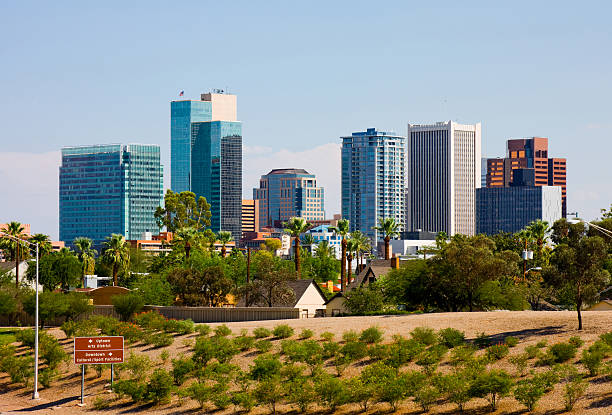 Phoenix Arizona Skyscrapers in downtown Phoenix phoenix arizona stock pictures, royalty-free photos & images