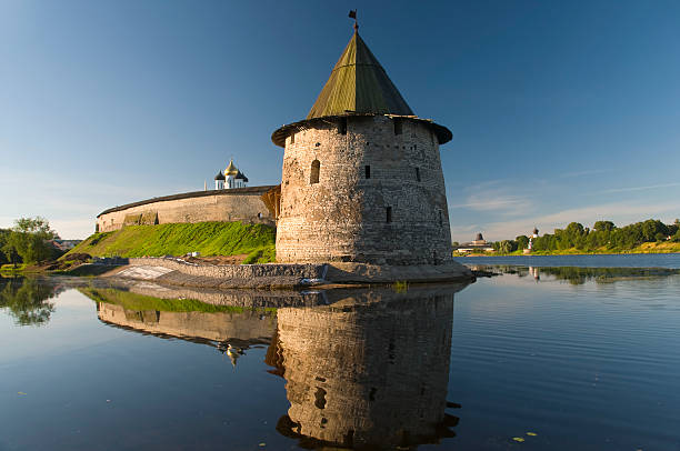 istock Thick tower of the Pskov Kremlin 177528882