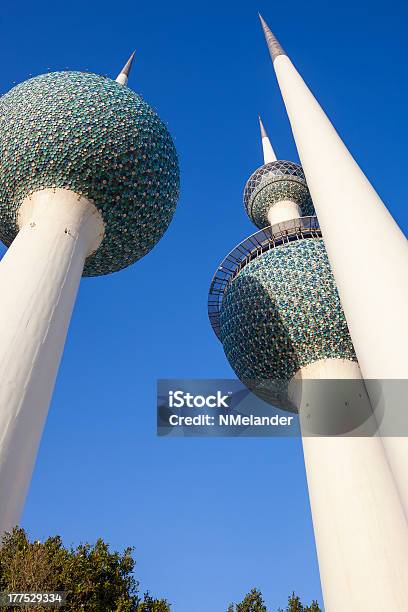 Kuwejckie Towers - zdjęcia stockowe i więcej obrazów Arabia - Arabia, Architektura, Azja Zachodnia