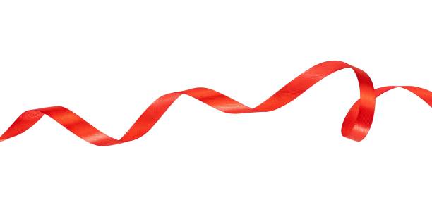 istock red ribbon isolated. shiny ribbon element 1775300416