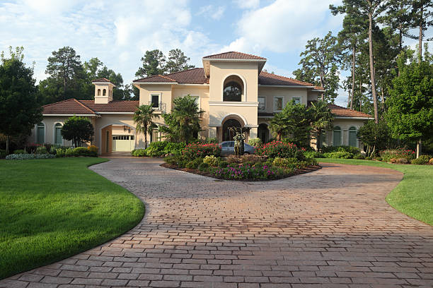 Luxury home exterior stock photo