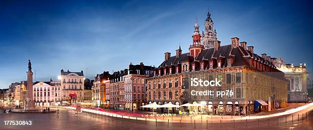 Belfry And Building On Main Square Of Lille France Stock Photo - Download Image Now