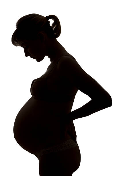 istock Pregnant woman silhouette 177530848