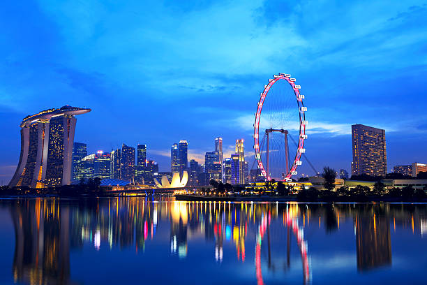 istock Singapore city skyline at night 177530849