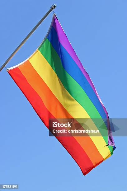 Gay Pride Flagge Stockfoto und mehr Bilder von Biegung - Biegung, Bildhintergrund, Blau
