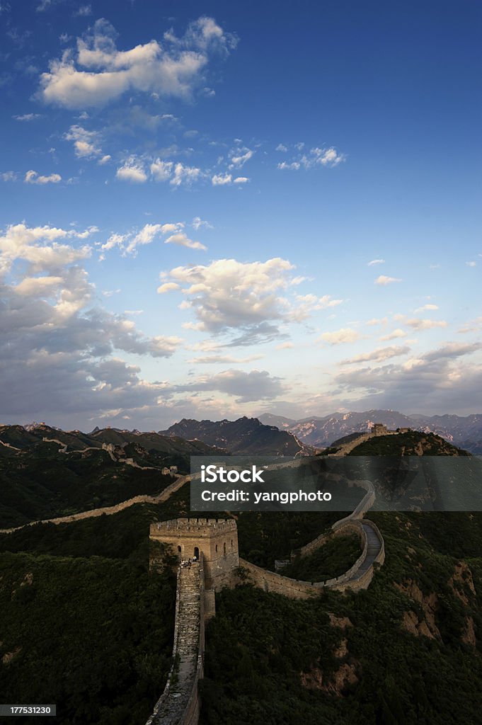 Jinshanling great wall - Lizenzfrei Anhöhe Stock-Foto