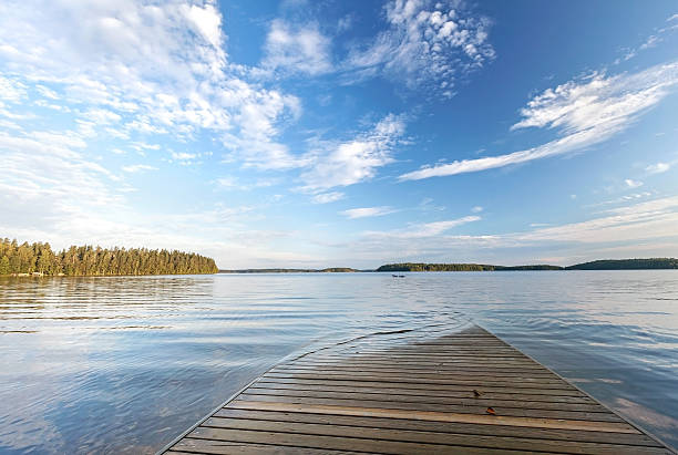 istock Old wooden pier goes under water 177531337