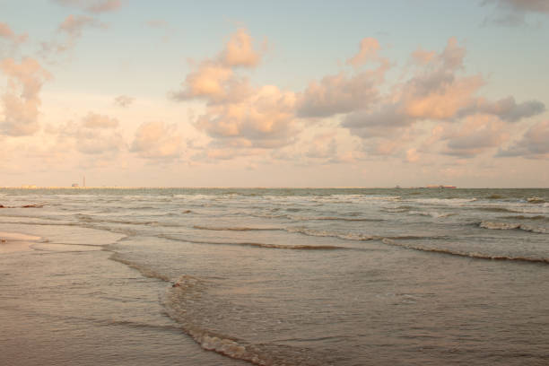 orange sunset evening beach at Thailand