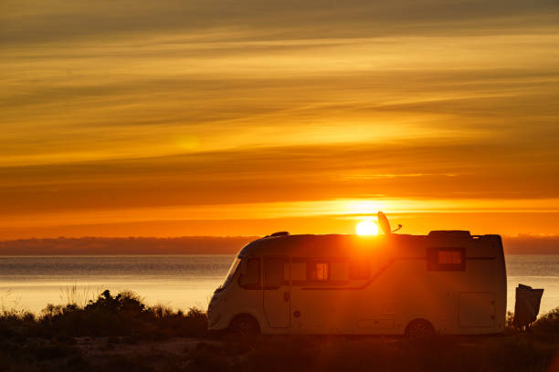 istock Caravan on sea at sunrise. 1775316126