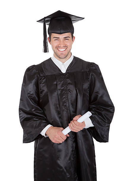 istock Cheerful young graduation man 177531625