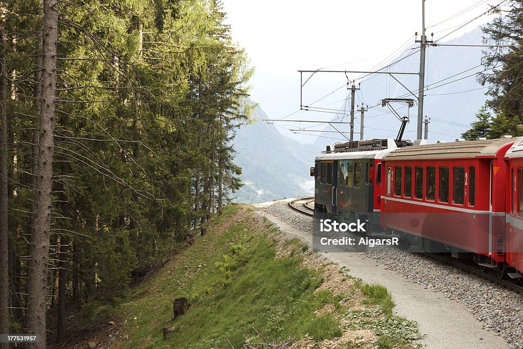 Suíça de Trem Bernina Express - Royalty-free Saint Moritz Foto de stock