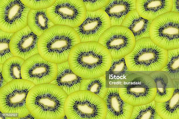 Kiwi Background Stock Photo - Download Image Now - Backgrounds, Close-up, Cross Section