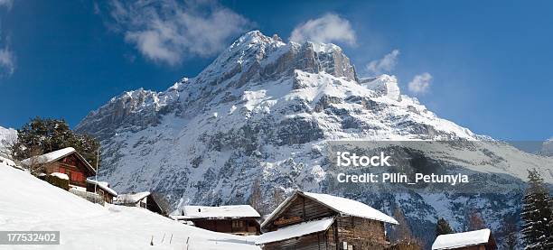 Hotel W Pobliżu Grindelwald Powierzchnia Narty Alpy Szwajcarskie W Zimie - zdjęcia stockowe i więcej obrazów Alpy