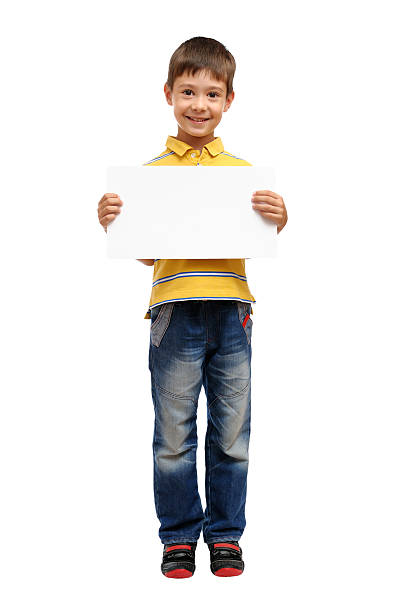 istock Happy child holding poster 177533267