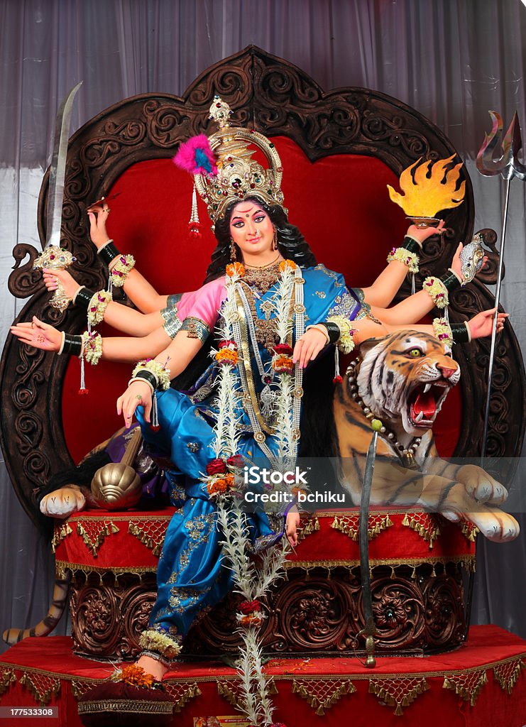 インドの女神ドゥルガー - インドのロイヤリティフリーストックフォト