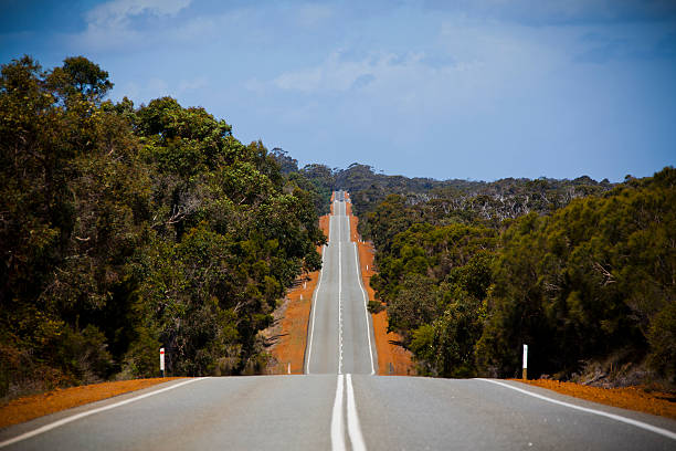 outback road en australie - australian culture photos et images de collection