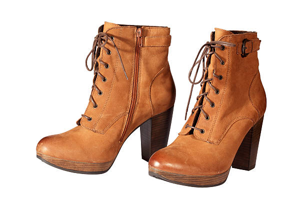 istock Pair of brown female boots. 177534775