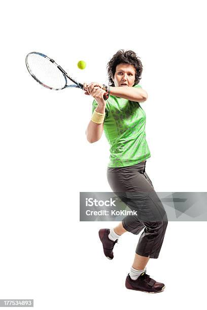 Jogador De Ténis - Fotografias de stock e mais imagens de Balançar - Balançar, Ténis - Desporto com Raqueta, Figura para recortar