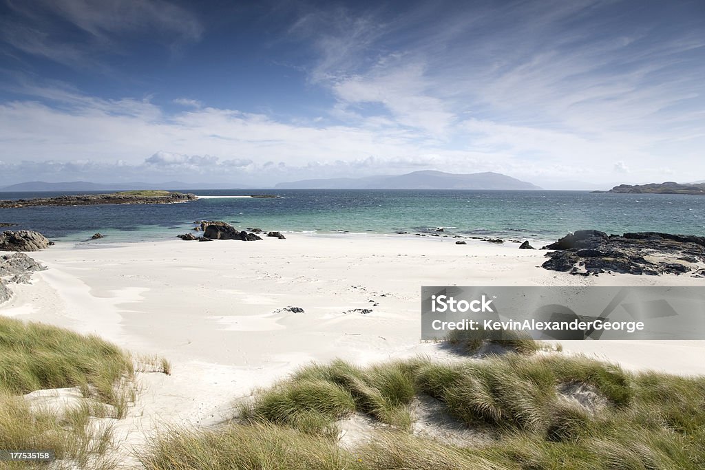 Beach, Iona, Scotland "Traigh Ban Nam Monach - White Strand of the Monks - Beach, Iona, Scotland" Iona Stock Photo